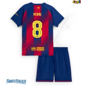 Barcelona Pedri Gonzalez #8 Echipament de Fotbal Replică 2025-26 Copii Acasa (+ Șorturi)